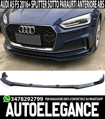 AUDI A5 F5 LABBRO SOTTO PARAURTI ANTERIORE ABS LUCIDO SPLITTER AUTOELEGANCERICAMBI