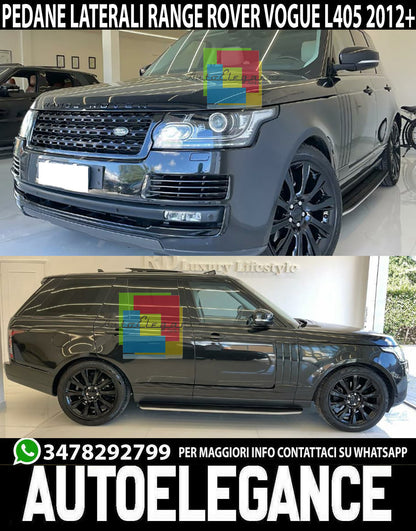 PEDANE LATERALI RANGE ROVER VOGUE L405 2012+ SOTTOPORTA IN ALLUMINIO / ABS