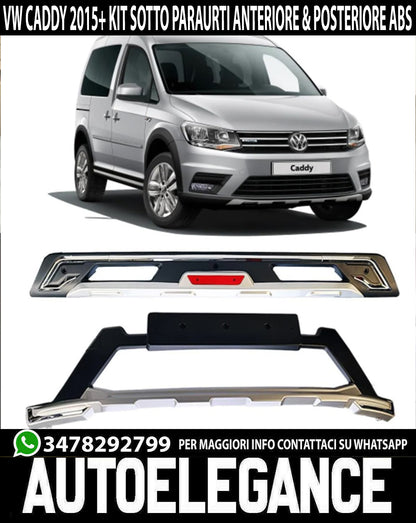 SOTTO PARAURTI VW CADDY IV 2015+ SPOILER ANTERIORE & POSTERIORE ABS