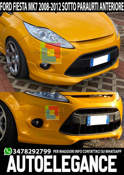 FORD FIESTA MK7 2008 al 2012 SPOILER SOTTO PARAURTI ANTERIORE LOOK ST