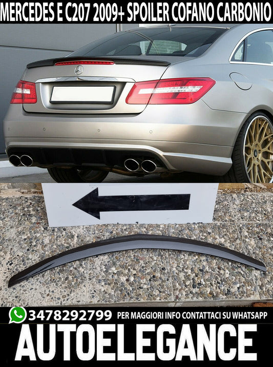 MERCEDES E-CLASS C207 W207 AMG CARBON LOOK REAR HOOD SPOILER