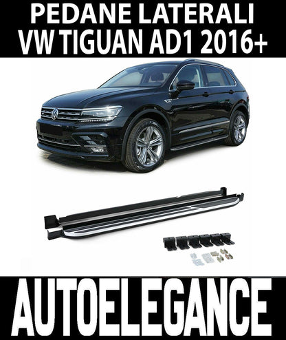 SIDE STEPS FOR VW TIGUAN AD1 FROM 2016 ONWARDS NON-SLIP DOOR SILLS