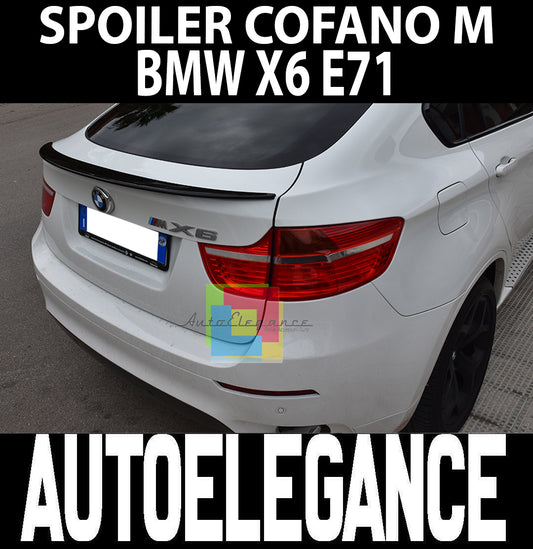 REAR BONNET SPOILER BMW X6 E71 E72 2008 - 2014 SPORTY M LOOK