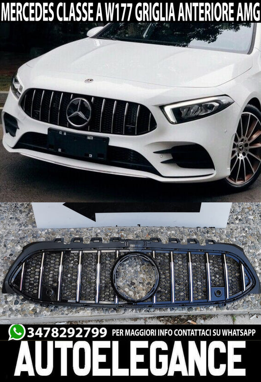 HONEYCOMB FRONT GRILLE FOR MERCEDES A-CLASS W177 AMG MASK