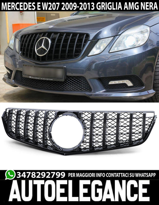 FRONT GRILLE MERCEDES E CLASS C207 A207 2009-2013 AMG BLACK PANAMERICA