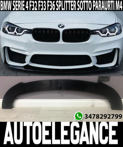 BMW SERIE 4 F32 F33 F36 SPOILER SOTTO PARAURTI ANTERIORE SPORTIVO PARAURTI M4 AUTOELEGANCERICAMBI