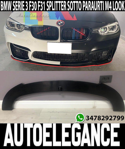 BMW SERIE 3 F30 F31 2011-2017 SPLITTER SPOILER SOTTO PARAURTI ANTERIORE ABS AUTOELEGANCERICAMBI