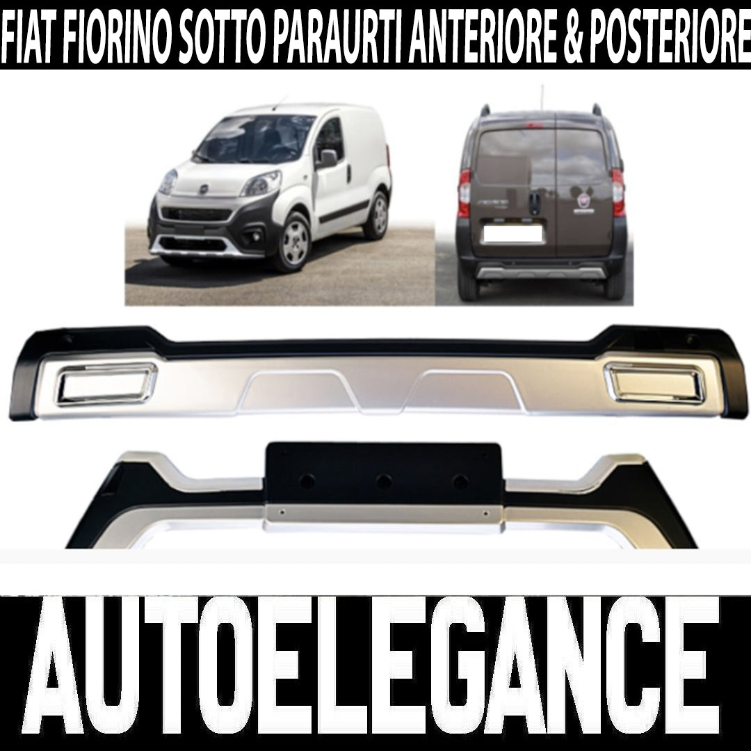 SOTTO PARAURTI FIAT FIORINO SPOILER ANTERIORE & POSTERIORE ABS
