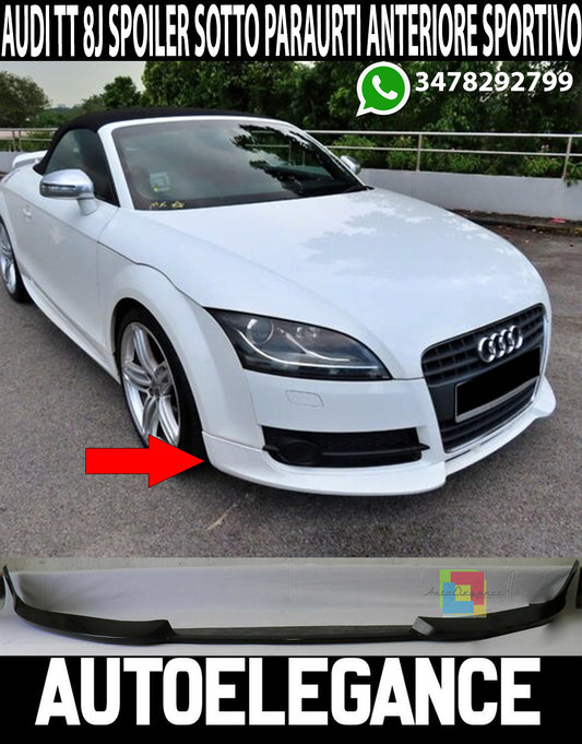 SOTTO PARAURTI AUDI TT 8J 2006-2014 SPOILER ANTERIORE LOOK TUNING TTS TTRS