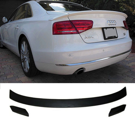 REAR BONNET SPOILER FOR AUDI A8 D4 2009-2014 TUNING LOOK