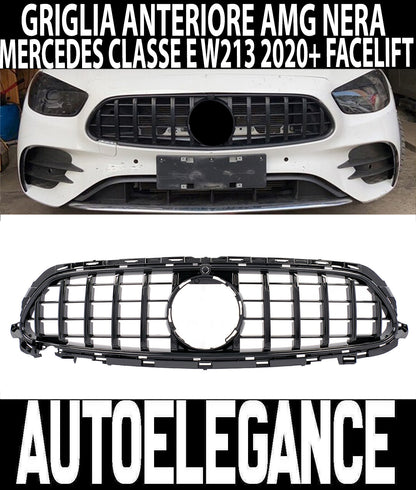 GRIGLIA ANTERIORE AMG PANAMERICANA MERCEDES CLASSE E W213 2020+ LIFT NERA