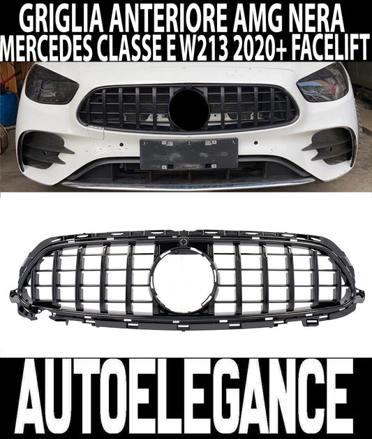 GRIGLIA ANTERIORE AMG PANAMERICANA MERCEDES CLASSE E W213 2020+ LIFT NERA