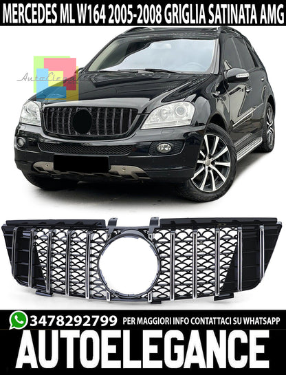 MERCEDES ML W164 2005-2008 AMG FRONT GRILLE SATIN AMG GRILLE