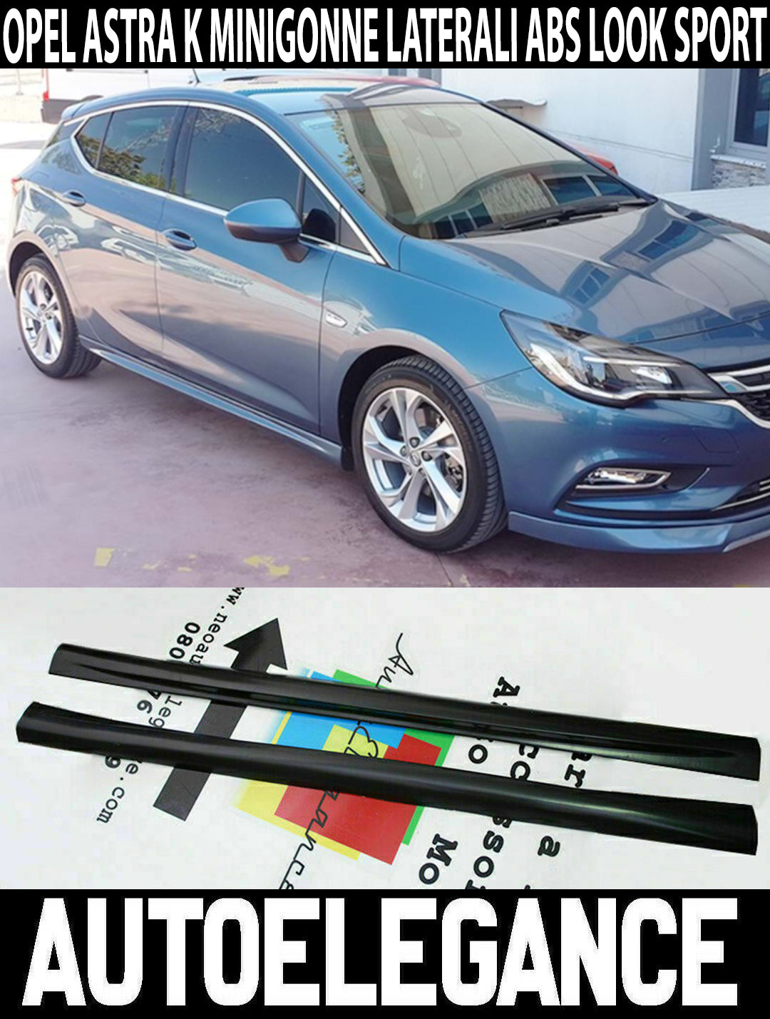 SPOILER SIDE SKIRTS FOR OPEL ASTRA K ABS SPORT LOOK OPC