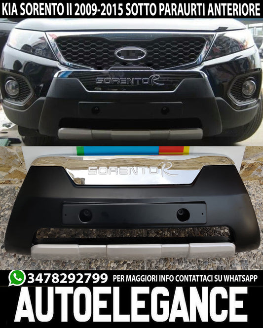 KIA SORENTO II 2009-2015 SOTTO PARAURTI ANTERIORE SPORTIVO ABS LOOK OFF-ROAD