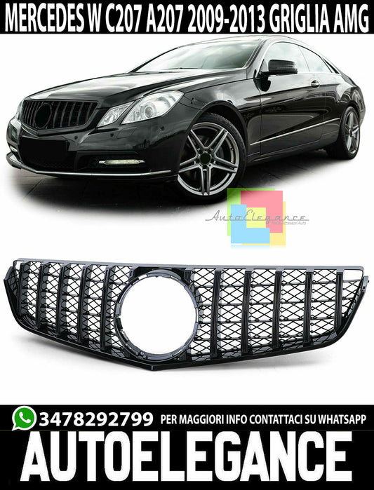 GRIGLIA ANTERIORE MERCEDES CLASSE E A207 C207 2009-2013 AMG GTR NIDO D'APE NERO