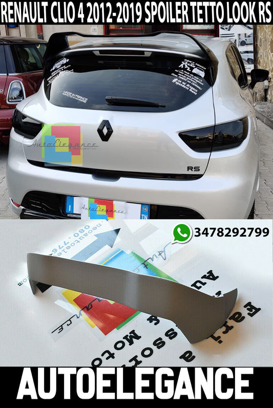 RENAULT CLIO 4 IV 12-19 REAR ROOF SPOILER SPORTY LOOK RS