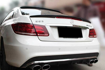 MERCEDES CLASSE E C207 W207 SPOILER POSTERIORE SUL COFANO AMG CARBON LOOK