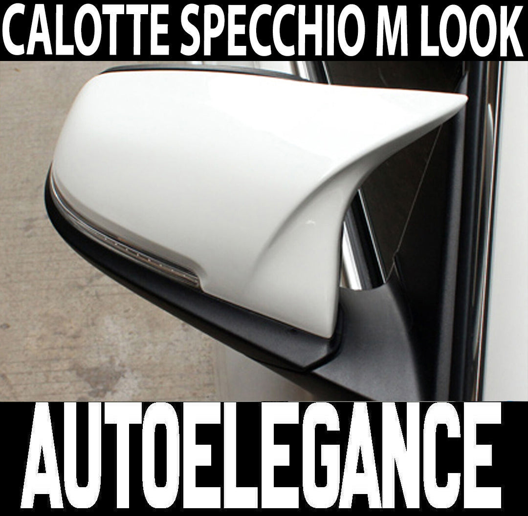 CALOTTE ADESIVE SPECCHI BMW SERIE 1 F20 F21 SPECCHIETTI RETROVISORI BIANCO M1 AUTOELEGANCERICAMBI