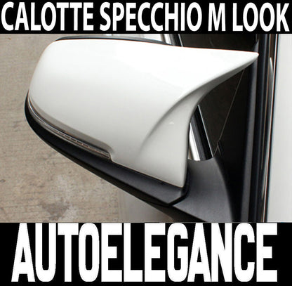 CALOTTE ADESIVE SPECCHI BMW SERIE 1 F20 F21 SPECCHIETTI RETROVISORI BIANCO M1 AUTOELEGANCERICAMBI