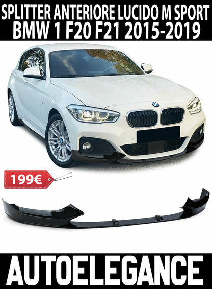 BMW SERIE 1 F20 F21 2015-2019 SPOILER ANTERIORE M SPORT SOTTO PARAURTI ABS AUTOELEGANCERICAMBI