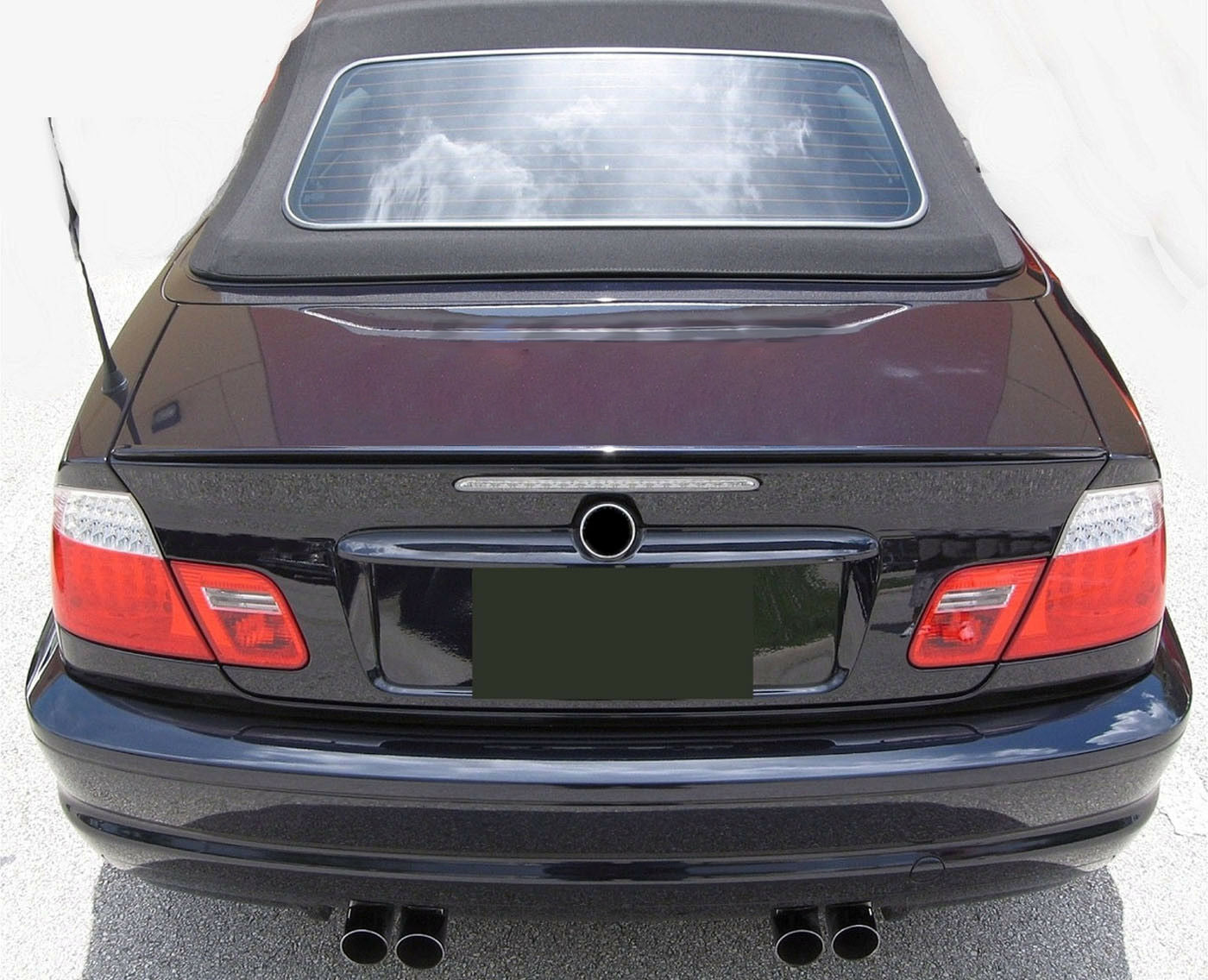 BMW SERIE 3 E46 CABRIO 2000-2007 SPOILER POSTERIORE SUL COFANO LOOK M - ABS AUTOELEGANCERICAMBI