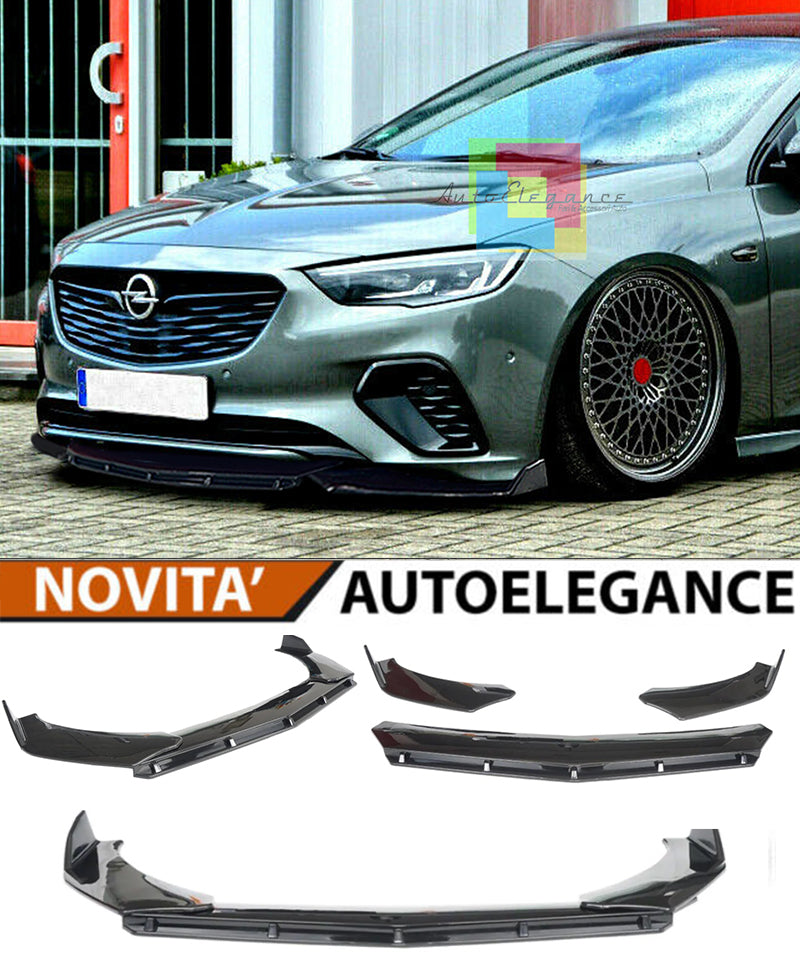 OPEL INSIGNIA B SPLITTER PARAURTI ANTERIORE NERO LUCIDO LOOK OPC
