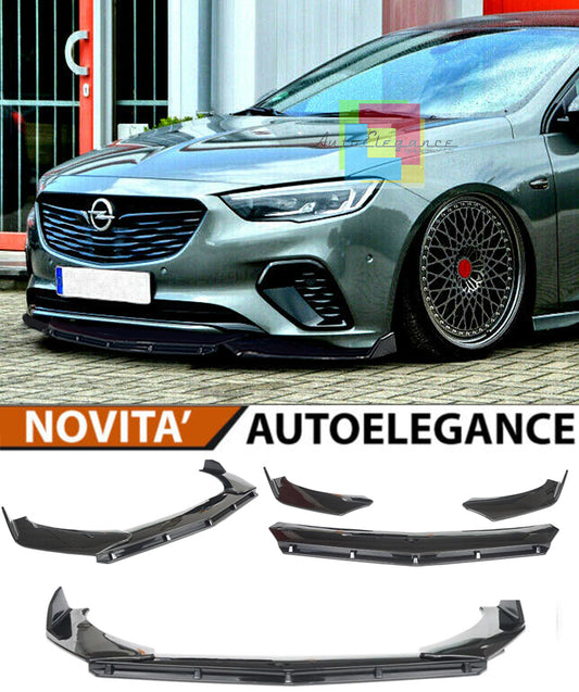 OPEL INSIGNIA B FRONT BUMPER SPLITTER GLOSSY BLACK OPC LOOK