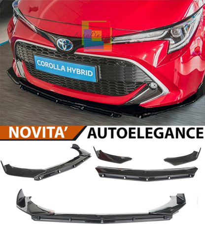TOYOTA COROLLA MK12 2018+ GLOSS BLACK LIP UNDER BUMPER ABS RS DESIGN