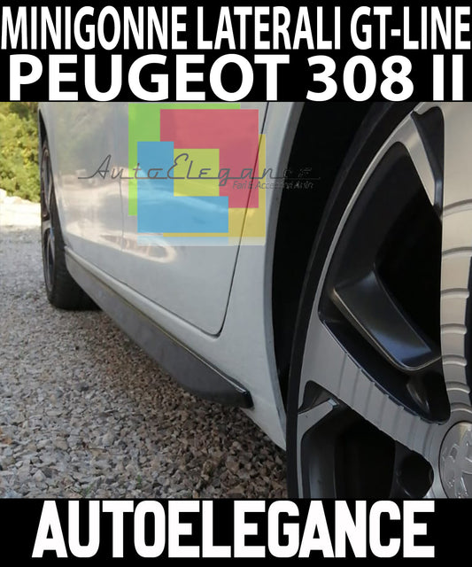 UNDER DOOR SIDE GTI LOOK PEUGEOT 308 MK3 5 DOORS 2013+ SPOILER SKIRTS .-