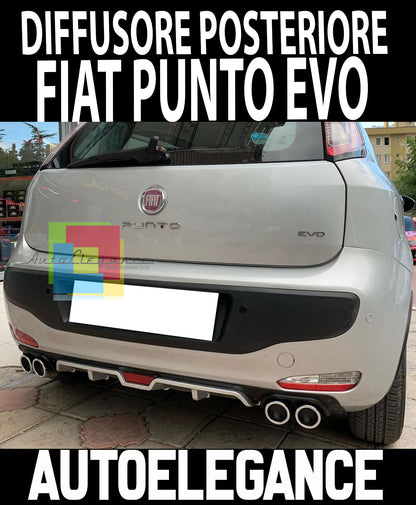 FIAT PUNTO / PUNTO EVO DIFFUSORE SOTTO PARAURTI DIFFUSORE 4 SCARICHI ABS -