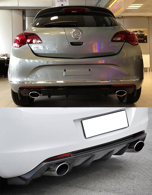UNDER REAR BUMPER OPEL ASTRA J 2009-2014 5 DOORS ABS DIFFUSER