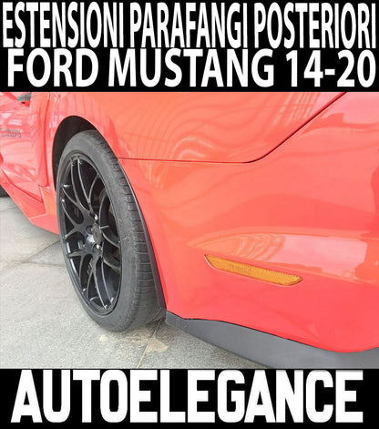 FORD MUSTANG 2014 AL 2020 ESTENSIONE PARAFANGHI POSTERIORE ABS