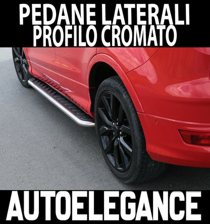 SEAT ATECA 2016+ PEDANE LATERALI SOTTOPORTA PROFILO CROMATO