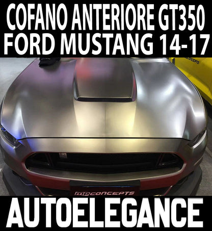 FORD MUSTANG 2015-2017 COFANO ANTERIORE DESIGN GT350 SPORTIVO CON PRESA D'ARIA