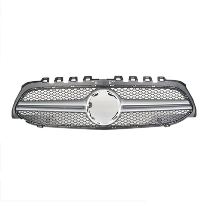 FRONT GRILLE MERCEDES A CLASS W177 AMG LOOK A35 SATIN PROFILE ABS