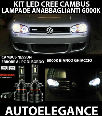 VW GOLF 4 MK4 IV LED LOW BEAM HEADLIGHTS 16.000LM CAMBUS - AT 0032