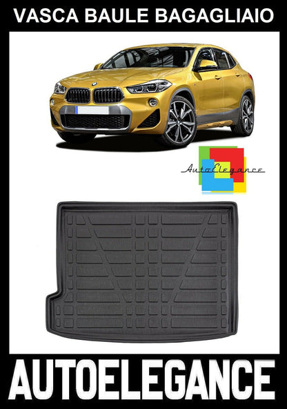 TRUNK LINER RUBBER CARPET SUPERGRIP BMW X2 F39 2018+ -AT-