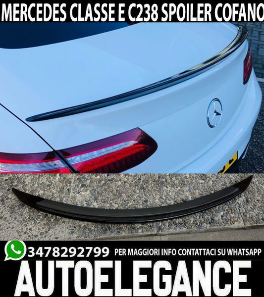 MERCEDES E-CLASS COUPE C238 REAR SPOILER HOOD AMG GLOSS BLACK ABS