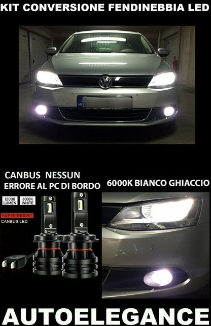 VW JETTA HYBRID LED FOG LIGHTS 10000LM CAMBUS 0032