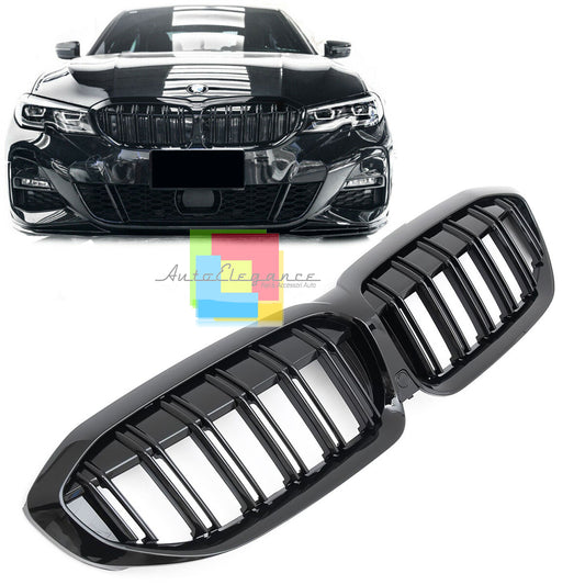 BMW SERIE 3 G20 G21 MACHERINE NERE DOPPIA STRISCIA LOOK M ANTERIORI NERO AUTOELEGANCERICAMBI
