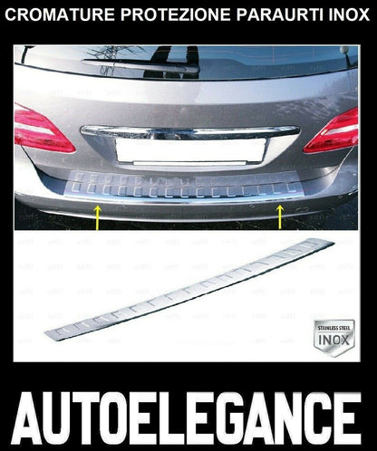 CROMATURA PROTEZIONE PARAURTI POST. MERCEDES B W245 2005-2011 INOX ADESIVO 0032 AUTOELEGANCERICAMBI
