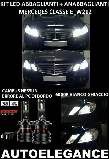 MERCEDES E-CLASS W212 LOW BEAM HIGH BEAM LED 16.000LM CAMBUS - AT 0032