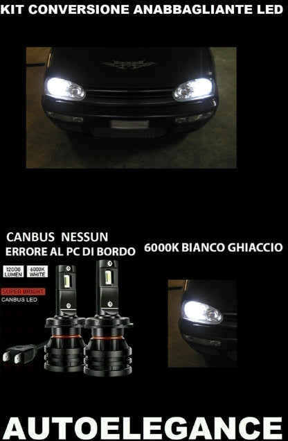VW GOLF III LED LOW BEAM HEADLIGHTS 16.000LM CAMBUS 0032