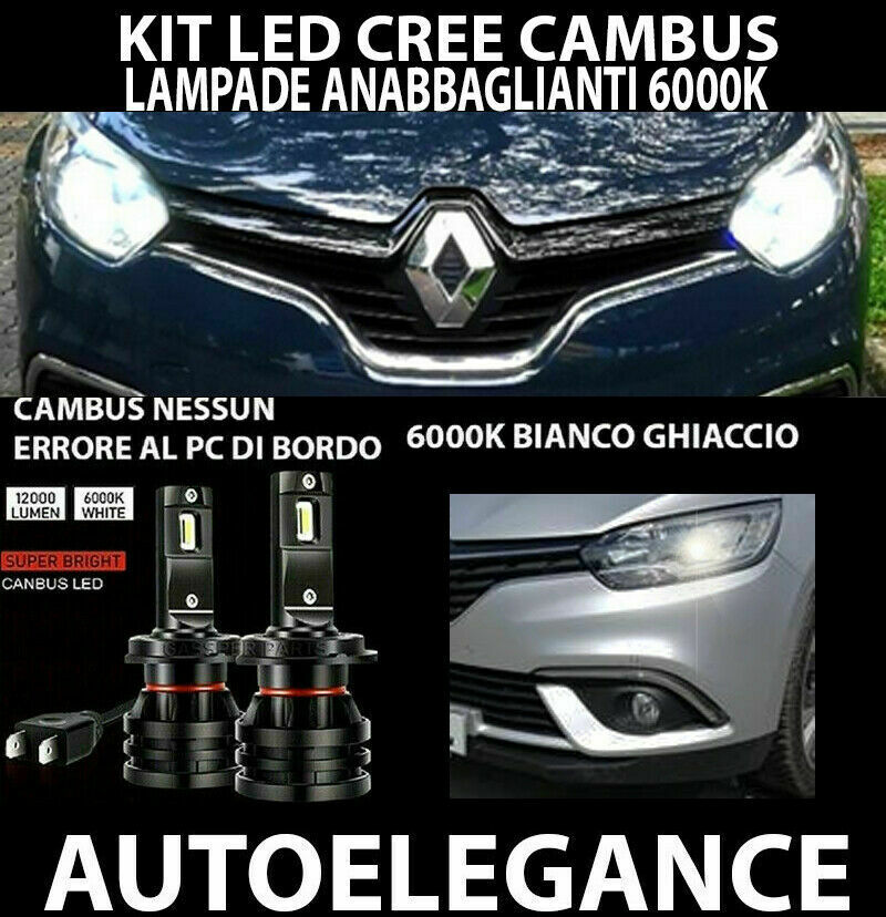 RENAULT CAPTUR LED LOW BEAM HEADLIGHTS 16.000LM CAMBUS - AT 0032