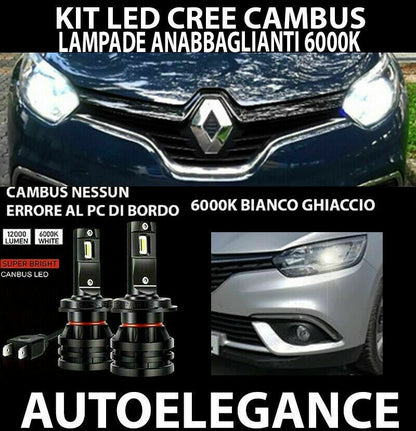 RENAULT CAPTUR LED LOW BEAM HEADLIGHTS 16.000LM CAMBUS - AT 0032