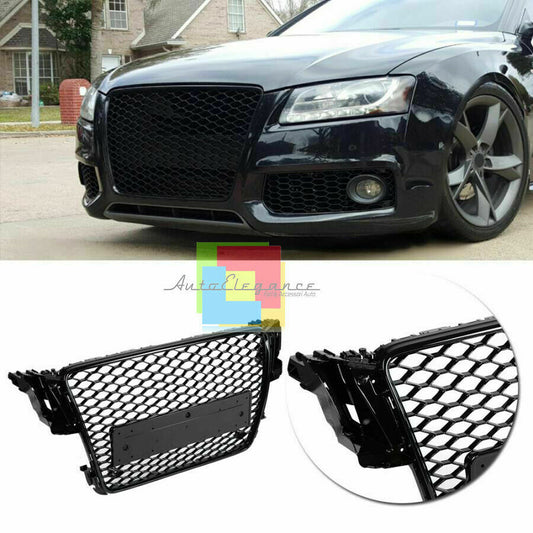 AUDI A5 2007-2011 GRIGLIA ANTERIORE CALANDRA RS5 NIDO D'APE NERA - NO LOGO AUTOELEGANCERICAMBI