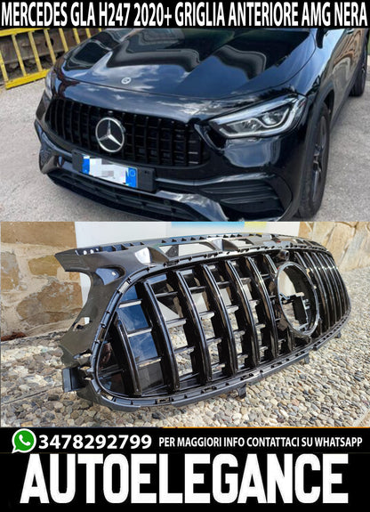 MERCEDES GLA H247 2020-2022 GRIGLIA ANTERIORE AMG PANAMERICANA NERA