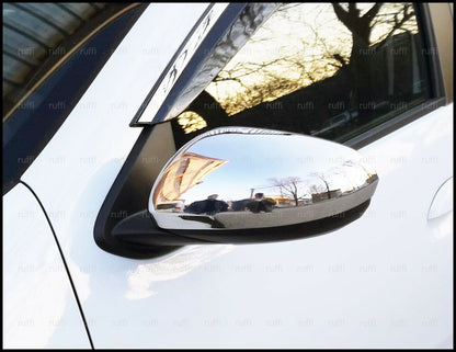 DACIA DUSTER II DAL 2018+ CALOTTE SPECCHIO ADESIVE CROMATE 3M ACCIAIO INOX AUTOELEGANCERICAMBI