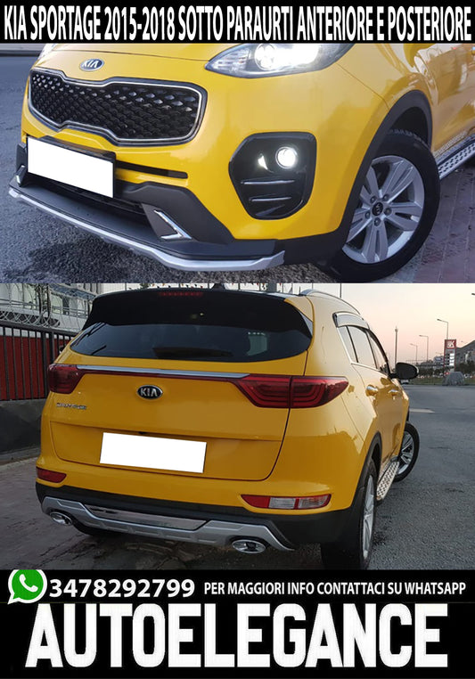 KIA SPORTAGE QL 2015-2018 FRONT &amp; REAR ABS BUMPER SILL KIT